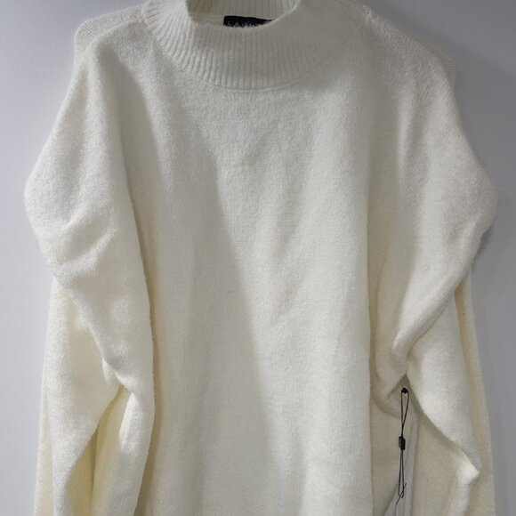 Laundry by Shelli Segal Women's Turtleneck Sweater Sz LG - Cream - Picture 7 of 12